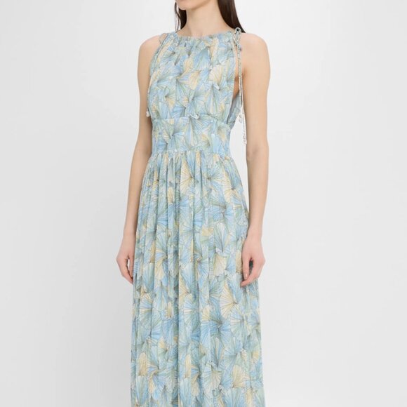 Veronica Beard Dresses & Skirts - Veronica Beard Yardley Maxi Dress Blue Pattern Chiffon Size 8 New Tag $998